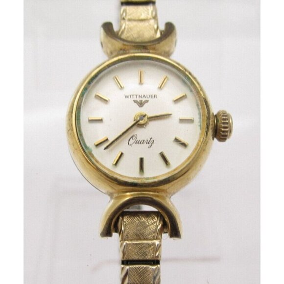 Vtg Women Wittnauer Quartz WR Analog 18mm Dial Round Watch (G994) "New Battery" - Picture 1 of 10